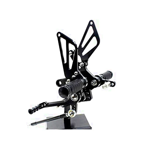 Krace Front Motorcycle Rearsets Footpegs Foot Pegs Rear Set Footrests Brake Shift Pedals Fully Adjustable Foot Boards Fit For Suzuki GSXR750 1996-2005 GSXR600 2000-2005 GSXR1000 2000-2004