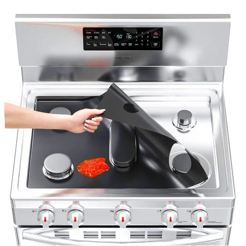Skywin Reusable Gas Range Protectors - Non Stick Stove Protector - Washable Liner for Samsung Gas Range