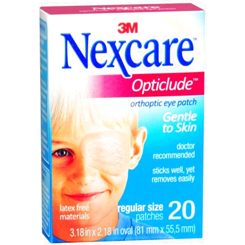 Nexcare Opticlude Orthoptic Eye Patches Regular 20 Each (Pack of 7)
