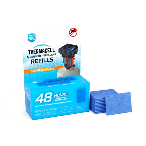 Thermacell Mosquito Repellent Mat Only Refills; Compatible with Thermacell Backpacker; Highly Effective, Long Lasting, No Spray, No Scent, No Mess; 15 Foot Zone of Mosquito Protection