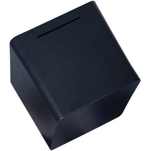 LARCOLO Piggy Bank for Adults Must Break to Open Stainless Steel Money Box Metal Saving Bank Unbreakable Savings Box Money Bank Cash Coin Jar 7.9 inch Black