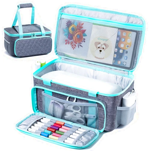 IMAGINING Carrying Case Compatible with Cricut Joy Xtra Smart Cutting Machine, Cricut Joy Xtra Case with Pockets for Cricut Accessories, Cricut Tools