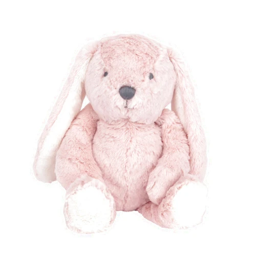 Lambs & Ivy Botanical Baby Plush Pink Bunny Stuffed Animal Toy - Hip Hop