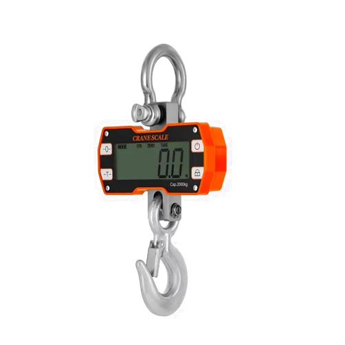 Klau 2000kg 4000 lb Heavy Duty Crane Scale industrial Hanging Scales LCD Display with Remote Orange for Home Farm Factory Hunting