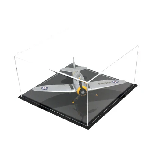Better Display Cases Versatile Acrylic Clear Display Case - Medium Rectangle Box with Black Base 12