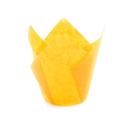 Ecobake Orange Tulip Baking Cups, Mini Size, Pack of 50