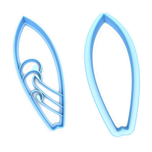 Sweet Prints, Inc Sweet Prints In Set of 2 Surf Board Cookie Cutter - Dishwasher Safe (4