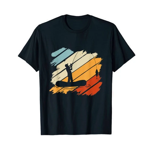 Fischer Tshirt Männer Rute Angeln Kinder Angler Fisherman Gift Night Fishing T-Shirt