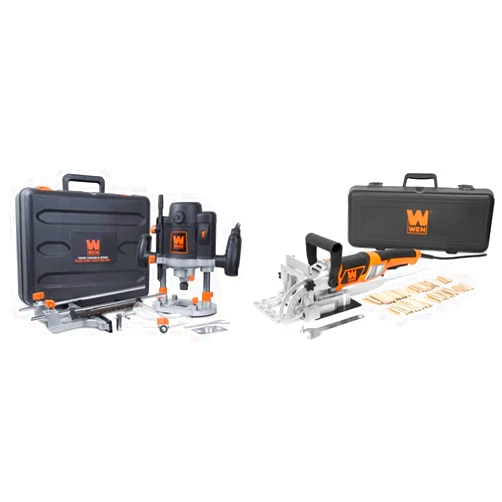WEN 15-Amp Plunge Router & 8.5-Amp Biscuit Joiner Kit