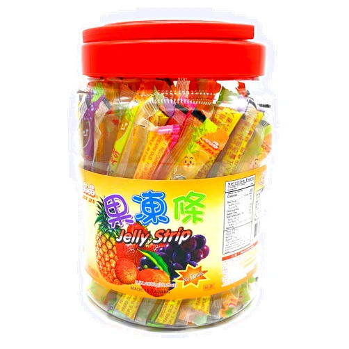 Jin Jin Fruit Jelly Filled Strip Straws Candy - Many Flavors! (35.26 oz)