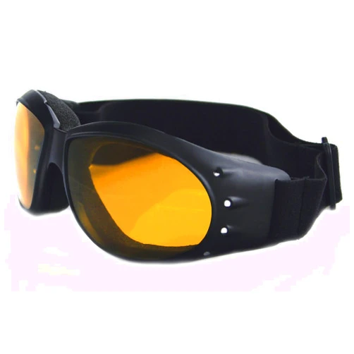 Bobster Cruiser Goggles, Black Frame/Amber Anti-Fog Lens