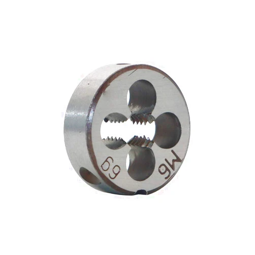 LingGan HSS 6mm X 1 Metric Right Hand Round Die, Machine Thread Die M6 X 1mm Pitch for Mold Machining, Alloy Steel, It Can Process Steel, Cast Iron, Copper And Aluminum.