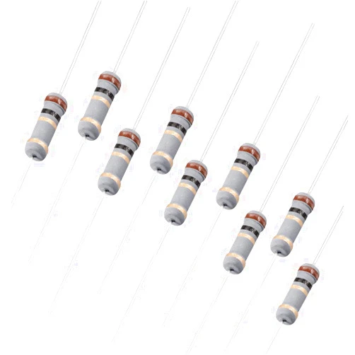 uxcell 100Pcs 1 Ohm Resistor, 1W 5% Tolerance Carbon Film Resistors, 4 Bands for DIY Electronic Projects and Experiments