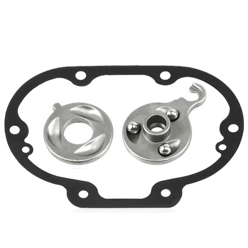 Eumti Power Clutch Easy Lever Pull Kit Reduced Effort Outer Inner Ramp with Transmission Side Cover Gasket for 1987-Up Harley Big Twin Dyna Softail Touring & M8 Model with Mechanical Clutch