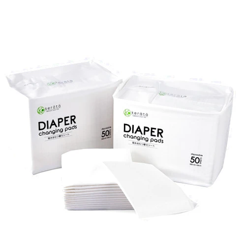Kerätä Disposable Changing Pads for Baby, 100 Pack Disposable Changing Pad Liners, Waterproof Disposable Underpads, Ultra Absorbent Super Soft Breathable Diaper Changing Mat 13 x 18 in