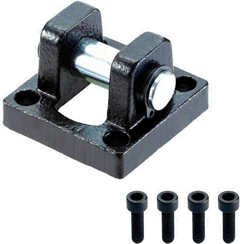 VIILOCK Pneumatic Air Cylinder SC32 Foot Flange, Mounting Bracket Rear Mount Parts CB-32 with 4 Screws