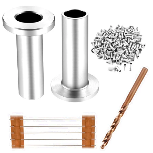 CKE 100 Pack T316 Stainless Steel Protector Sleeves for 1/8