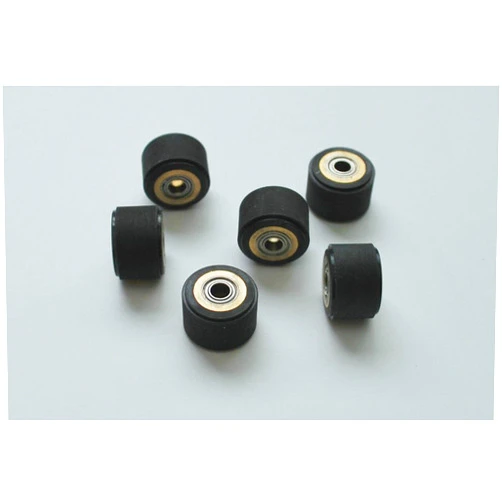 Zundo 12pcs 4x10x16mm Roland Cutting Plotter Vinyl Cutter Pinch Roller Wheel Japan Bearing+Copper+Rubber