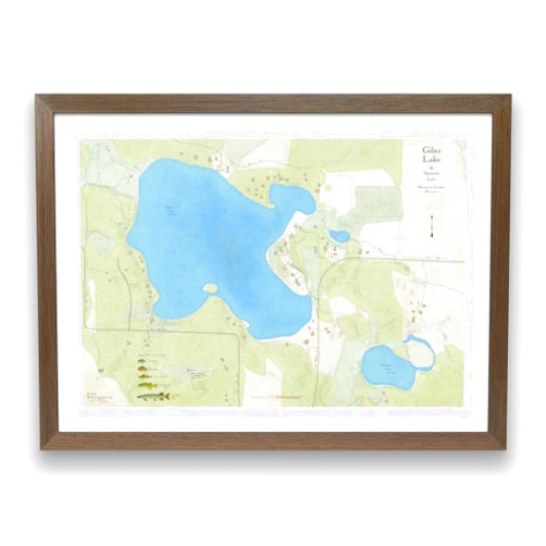 Wiscartography.com Map of Gilas Lake in Marinette County Wisconsin