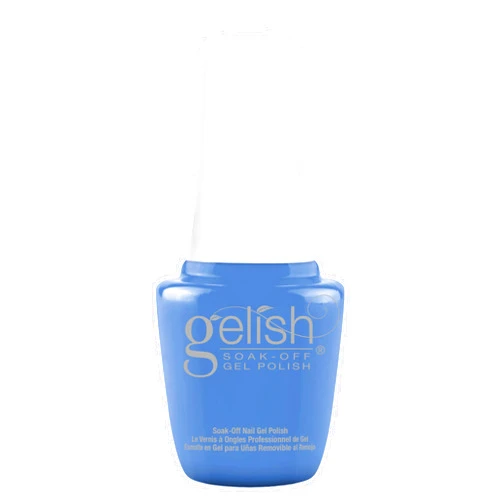 Gelish Mini Summer Collection Up In The Air - Soaring Above It All, Bold Blue Creme Gel Nail Color, Summer Gel Polish Collection, Gel Nail Color, Long-Lasting Soak Off Gel Polish 9mL