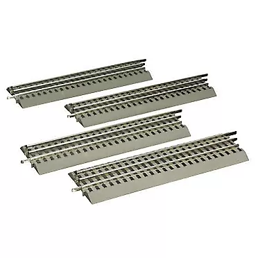 Lionel FasTrack 10” Straight Track, Electric O Gauge, 4-Pack 10