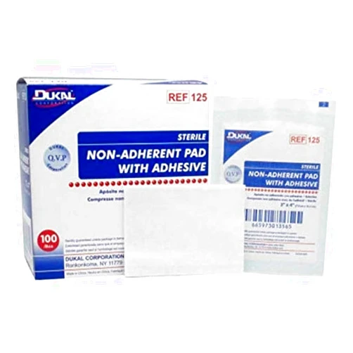 Dukal 29013M Economy Non-Stick Adhesive Pad with Adhesive, 2