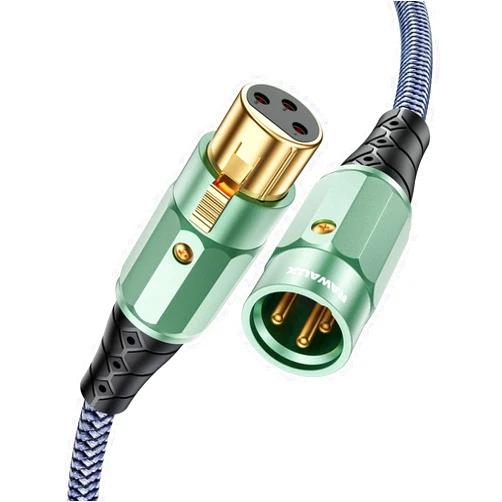 RAWAUX XLR to XLR Microphone Cable Premium XLR Male to Female Mic Cable 3-Pin Balanced Shielded XLR Cord for, Recording Studio, Podcast, Mic Mixer 10ft/3m
