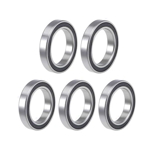 uxcell 6805-2RS Deep Groove Ball Bearings 25mm Inner Dia 37mm OD 7mm Bore Double Sealed Chrome Steel Z2 5pcs