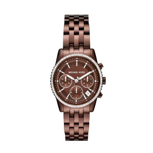 Michael Kors Women's Bryant Chronograph Brown Stainless Steel Bracelet Watch (Model: MK7559)