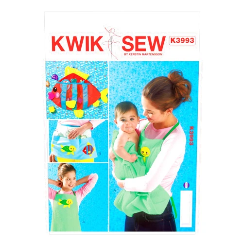 KWIK-SEW PATTERNS K3993OSZ Aprons and Toy Holder Sewing Template