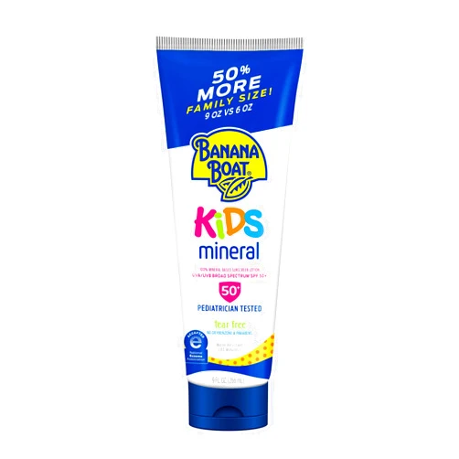 Banana Boat Simply Protect Tear Free, Reef Friendly Sunscreen Lotion for Kids, Broad Spectrum, 9 Fl Oz Lotion Family Size 9 Fl Oz (Pack of 1)