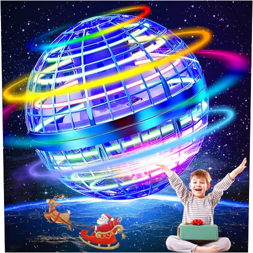 Taikcsut 2025 Upgraded Flying Orb Ball Toy, Hover Boomerang Ball Spinner Mini Drone - Magic Floating Galactic Fly Spinning Orb, for for Boys Girls and 6-12 Age Kids