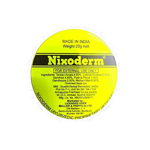 Nixoderm for Skin Problems Cream Ayurvedic Ointment Cream 20g (1)