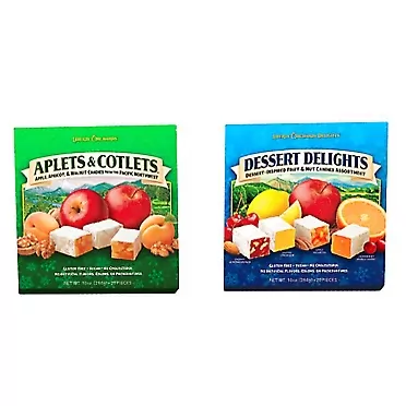 Liberty Orchards Dessert Delights and Aplets & Cotlets 20 oz. Bundle
