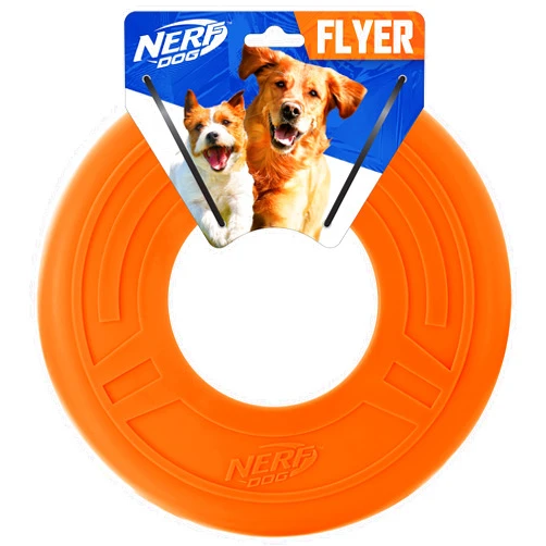 Nerf Dog 10in Atomic Flyer - Orange