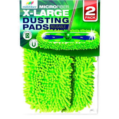 Millifiber X-Large Dust Mop Refill for Swiffer XL Mop (2 Pack) - Microfiber Pet Heavy Duty Dry Refills - Reusable Mop Pad (Mop is Not Included)