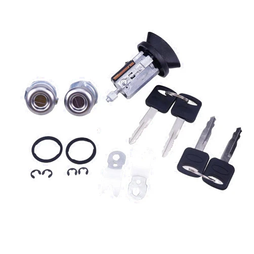 ZTUOAUMA Ignition Switch Door Lock Cylinder Key Kit 7C3Z-1521990-A 707624 703362 for 1997-2007 Ford F150 F250 F350 F450 Super Duty 1998-2005 Excursion 1998-2001 Explorer 1998-2002 Expedition