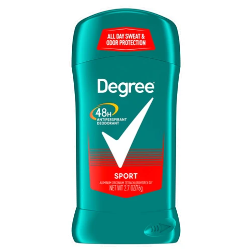 Degree Men Original Antiperspirant Deodorant for Men, Pack of 4, 48-Hour Sweat and Odor Protection, Sport 2.7 oz
