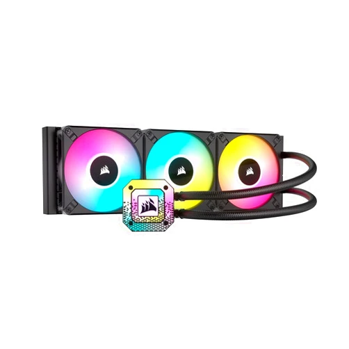 Corsair iCUE H150i Elite CAPELLIX XT Desktop Liquid CPU Cooler-Three AF120 RGB Elite Fans-360mm Radiator - Intel® LGA 1700,1200,115X,2066,AMD® AM5,AM4 - Included iCUE Commander CORE - Black (Renewed)
