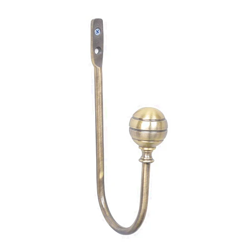 Rnwen Curtain Straps Ball Type Curtain Hook Wall Hook Curtain Accessories Wall Hook Wall Hook Curtain Strap Curtain Hook Holdbacks (Color : Green Bronze, Size : One Size)