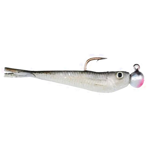 Berkley PowerBait Power Minnow Fishing Bait, Black Shad, 2in | 5cm, Irresistible Scent & Flavor, Realistic Action, Split Tail Design, Ideal for Bass, Walleye, Trout, Panfish Species and More