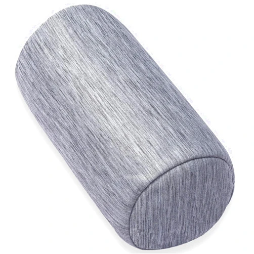 1 MIDDLE ONE Round Cylinder Bolster Pillow with Removable Cooling Cover, Tube Roll Cervical Pillow for Head, Neck, Back and Legs Support, 13