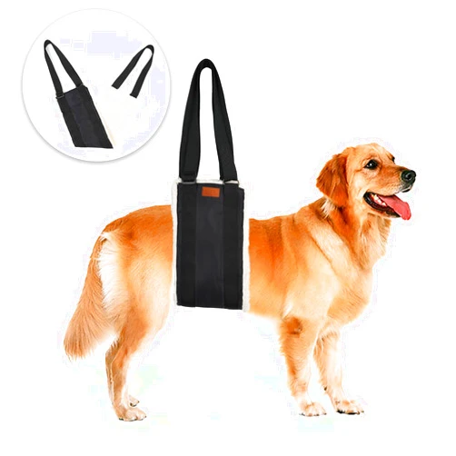 PICK FOR LIFE 4-150 lbs Dog Lift Harness Adjustable Dog Sling for Large Dogs Lift Support and Rehab Harness for Weak Rear Legs, Soft Hind Leg Support Helps Senior, Injured, Disabled and After ACL Surgery (Large)
