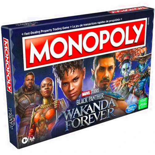 Monopoly: Marvel Studios' Black Panther: Wakanda Forever Edition Board Game for Families and Kids Ages 8+, Game for 2-6 Players