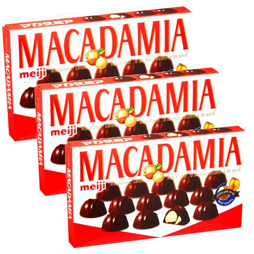Meiji Macadamia Chocolate 2.26oz (3 Pack)