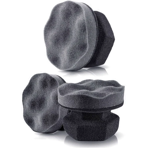 BBTO 3 Pieces Tire Shine Applicator Tire Dressing Applicator Pads Sponge Dressing Foam Gel Wet Car Detailing Reusable Cleaning Supplies for Car
