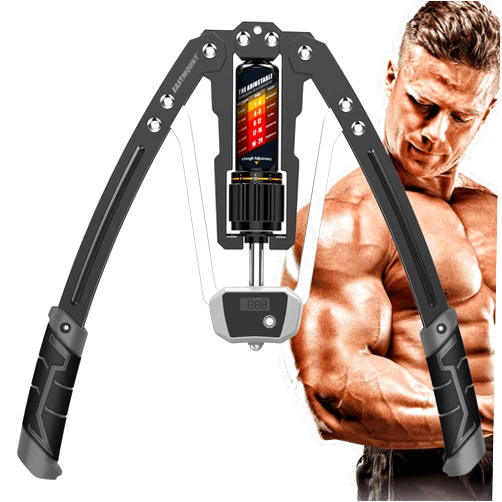 EAST MOUNT Twister Arm Exerciser with Counter Display-Adjustable 22-440lbs Hydraulic Power, Home Chest Expander, Shoulder Muscle Training Fitness Equipment, Arm Exercise Strengthener