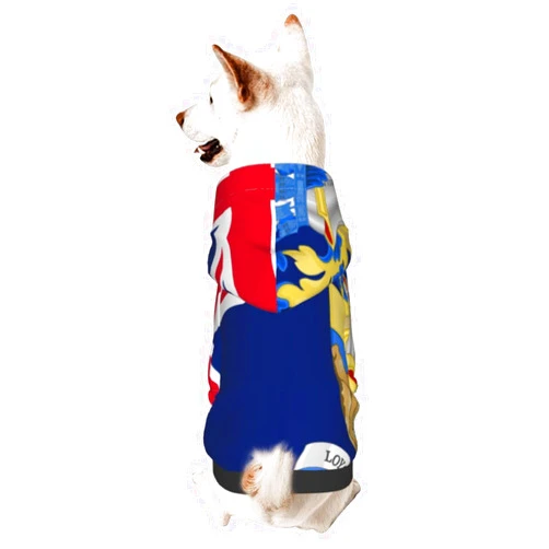 MDGDHTE Flag of Saint Helena Pet Apparel Dog Clothes Pets Wear Sweatshirt Hoodies for Small to Medium Dogs and Cats