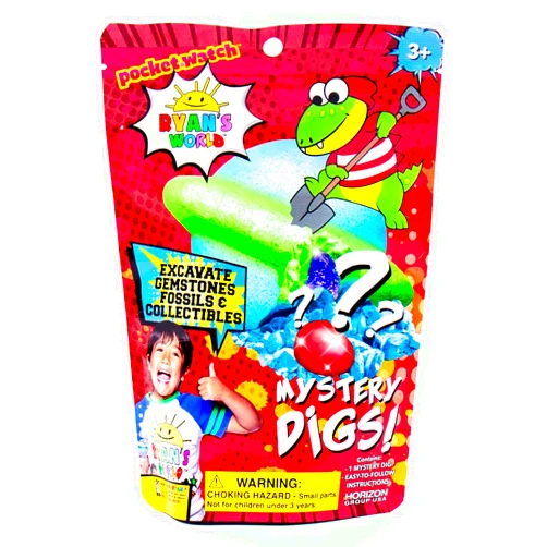 RYAN'S WORLD Ryans World Mystery Digs, Blind Bags, 3 Mystery Options, Gem Dig, SLIMYGLOOP Dig, Fizzing Dig by Horizon Group USA