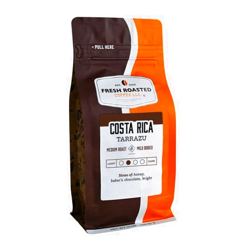 Fresh Roasted Coffee, Costa Rican Tarrazu, 12 oz, Medium Roast, Kosher, Ground